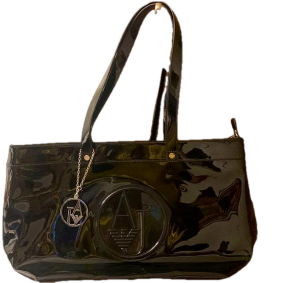 Armani Jeans tote patent